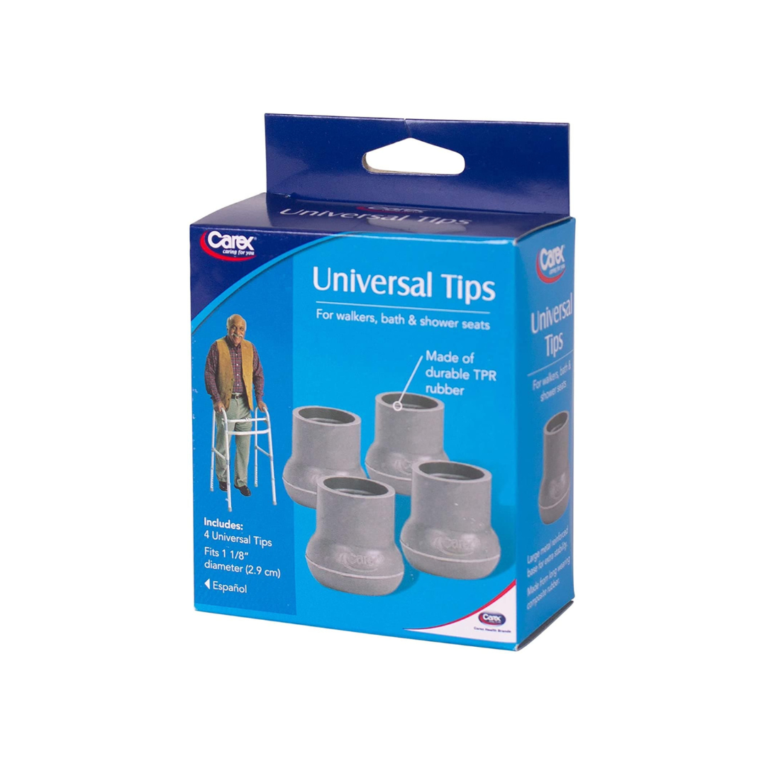Carex Walker and Bath Bench Tips - Fits 1 1/8-Inch Tubing - Senior.com Bath Bench Tips